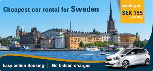 Cheapest car rental for Sweden